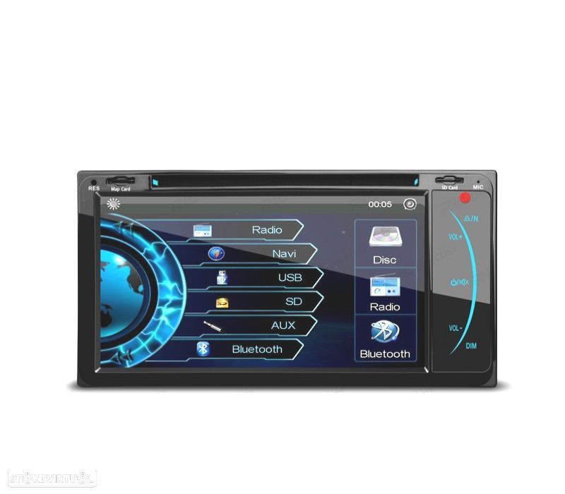 AUTO RADIO 2DIN GPS 7" HD TÁCTIL PARA TOYOTA BLUETOOTH USB SD - 1