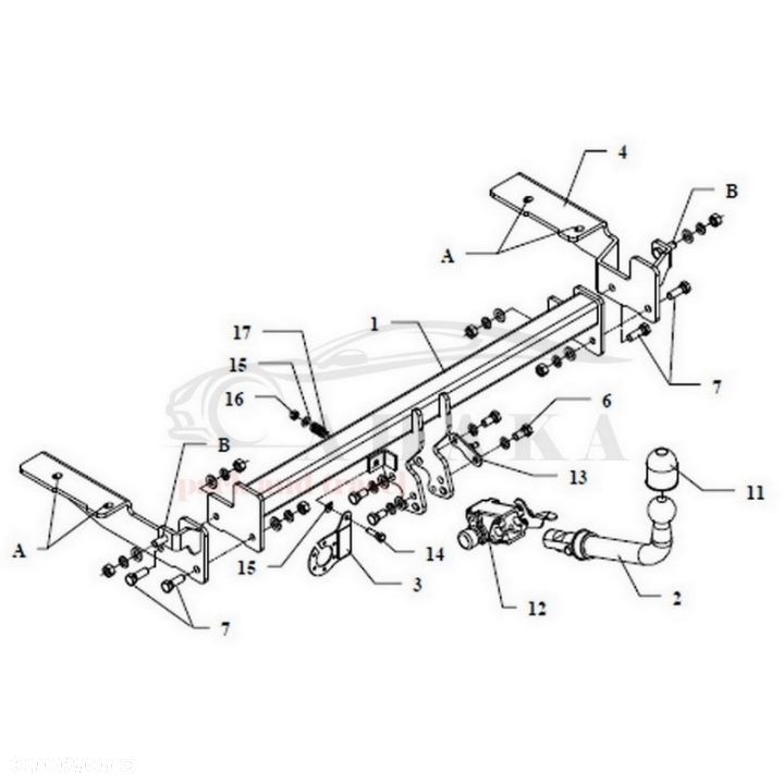 Hak Holowniczy Automat Do Dodge Caravan 1995-2001 - 3