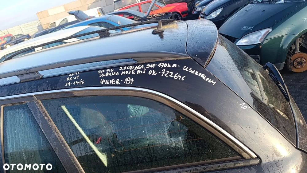 35535 mercedes w204 2010r 2.2 CDI 651.911 170 km na części skrzynia 722646 lakier 197 - 23