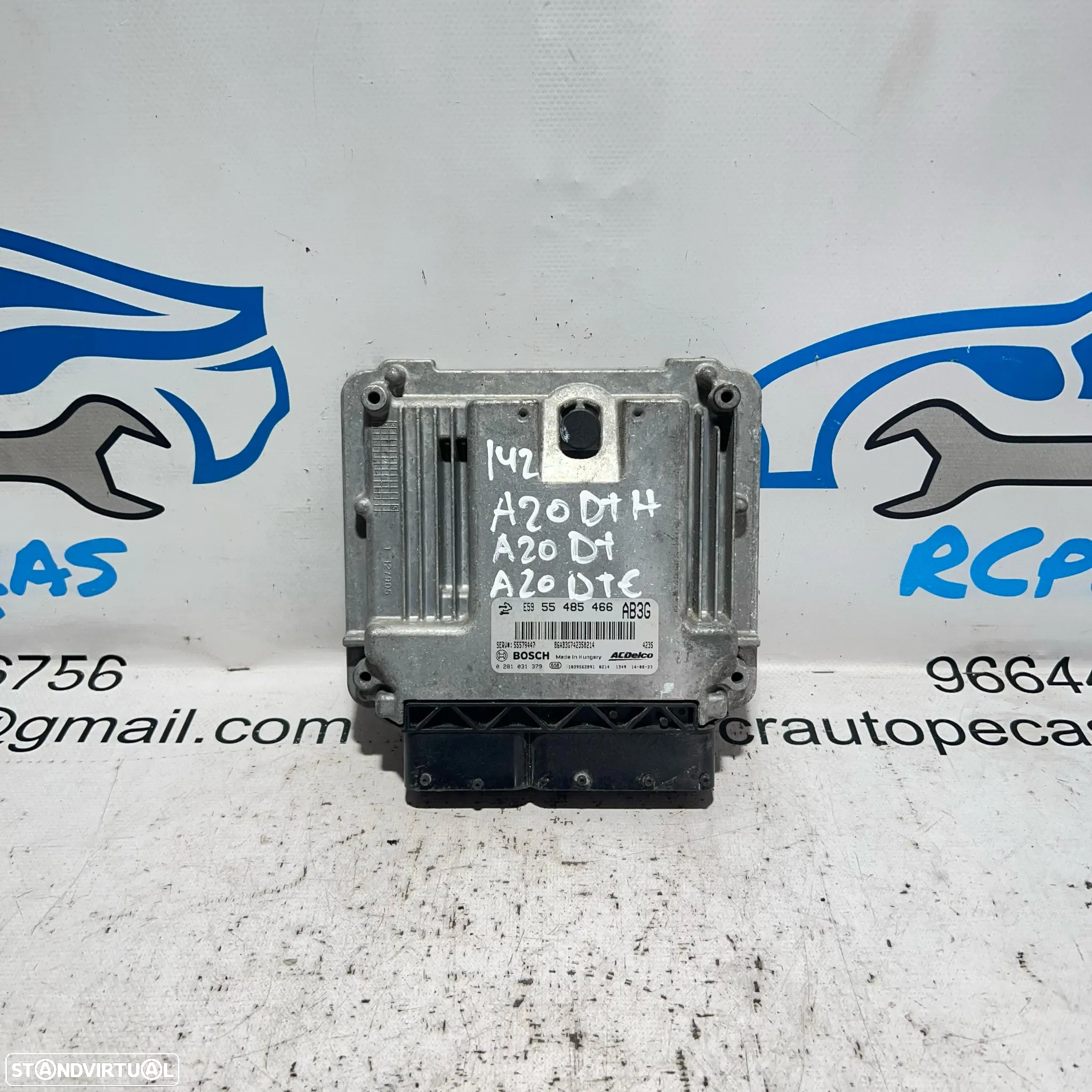 .Centralina Original Motor Bosch GM Opel 2.0 CDTi A20DTH A20DTE A20DT 55 485 466 / 0 281 031 379 - 3