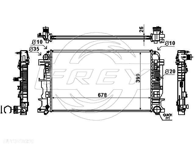 Radiator apa sprinter nou - 1