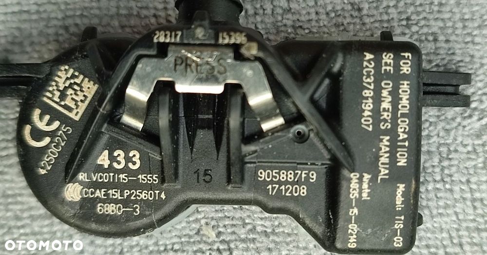 Czujniki Ciśnienia Kół Oryg. Mitsubishi SpaceStar 4250C275 A2C37819407 Bdb - 7