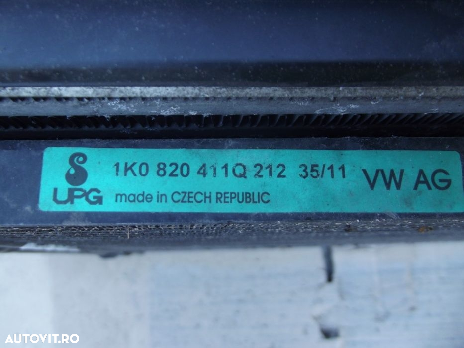 Radiator VW Golf 6 motor 1.4tsi radiatoare apa clima ventilatoare - 6