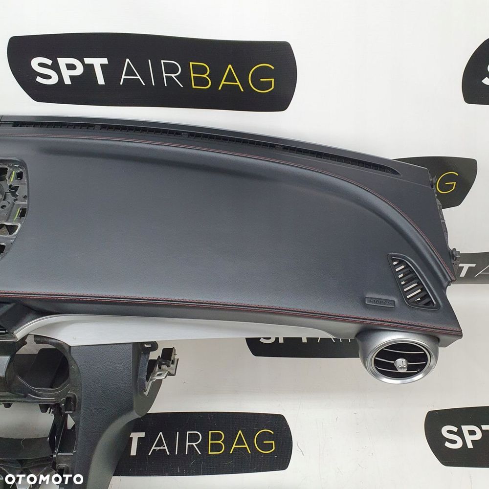 MERCEDES C63 W205 NAPPA DESKA ROZDZIELCZA KONSOLA KOKPIT PULPIT PODUSZKI AIRBAG AIR BAG PASY KIT SET - 5