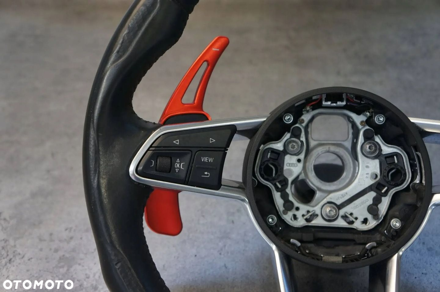 KIEROWNICA SKÓRA SKÓRZANA ŚCIĘTA AUDI TT TTS 8S ŁOPATKI 8S0419091E - 16