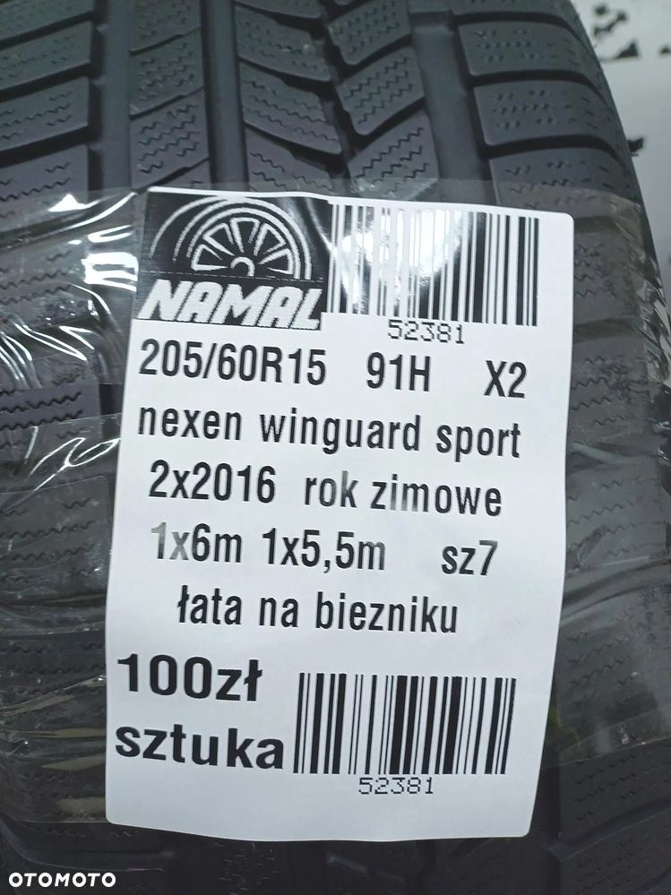 2x 205/60r15 nexen opony ZIMOWE 6mm 52381 - 8