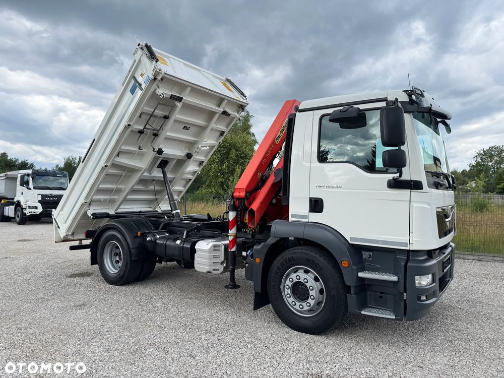MAN TGM 18.250, PALFINGER 11001K + WYWROTKA MEILLER KIPPER, - 6