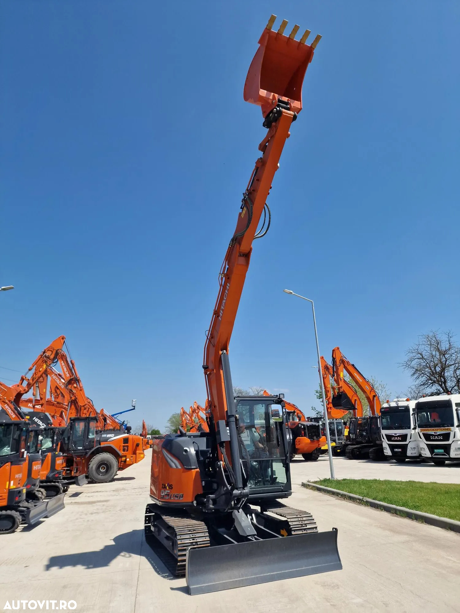 Hitachi ZX95, 9,2 tone, LAMA, Cupla rapida+3 CUPE NOI, Aer conditionat, produs in Japonia, Senile metalice, posibilitate leasing, PROMOTIE 92.000EUR+Tva - 14