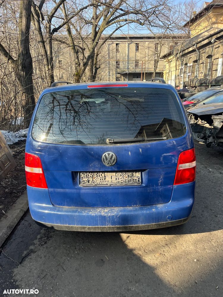 Haion spate VW Volkswagen Touran non facelift albastru 2005 - 6