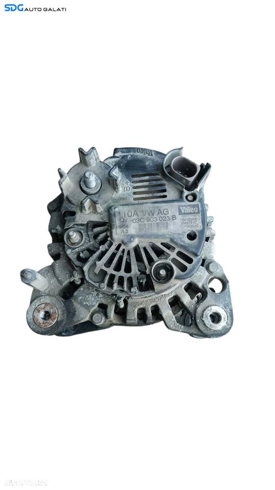 Alternator 110A Valeo Volkswagen Polo 9N 1.6 BTS 2002 - 2009 Cod 03C903023B TG11C015 2542731C [M8539] - 2