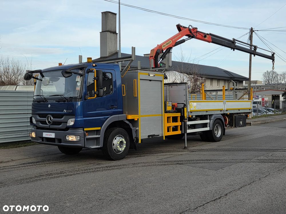 Mercedes-Benz ATEGO 1624 // PALFINGER PK12000 PILOT RADIOWY // 3 WYSUWY // HDS ŻURAW DŹWIG // 131.000km EURO 5