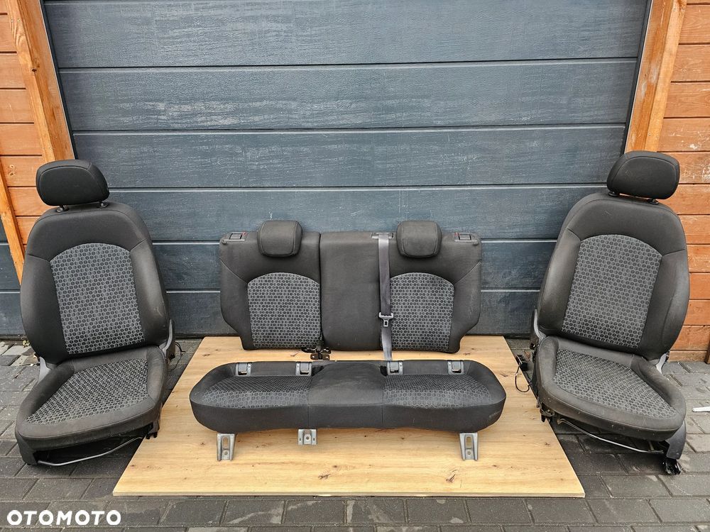FOTELE PRZEDNIE KANAPA OPARCIE TYŁ MATERIAŁOWE OPEL CORSA E 3 DRZWI EUROPA - 1