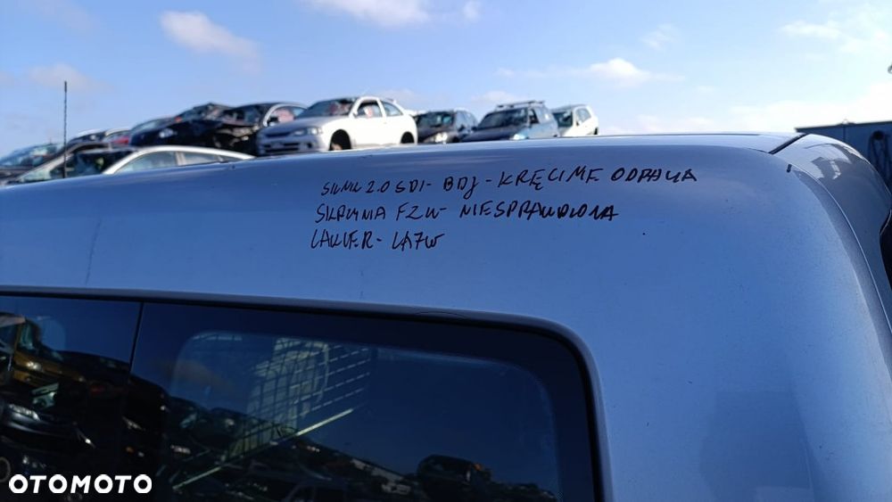 35897 VW caddy III model od 03-10 silnik 2.0 SDI BDJ skrzynia FZU lakier LA7W - 7