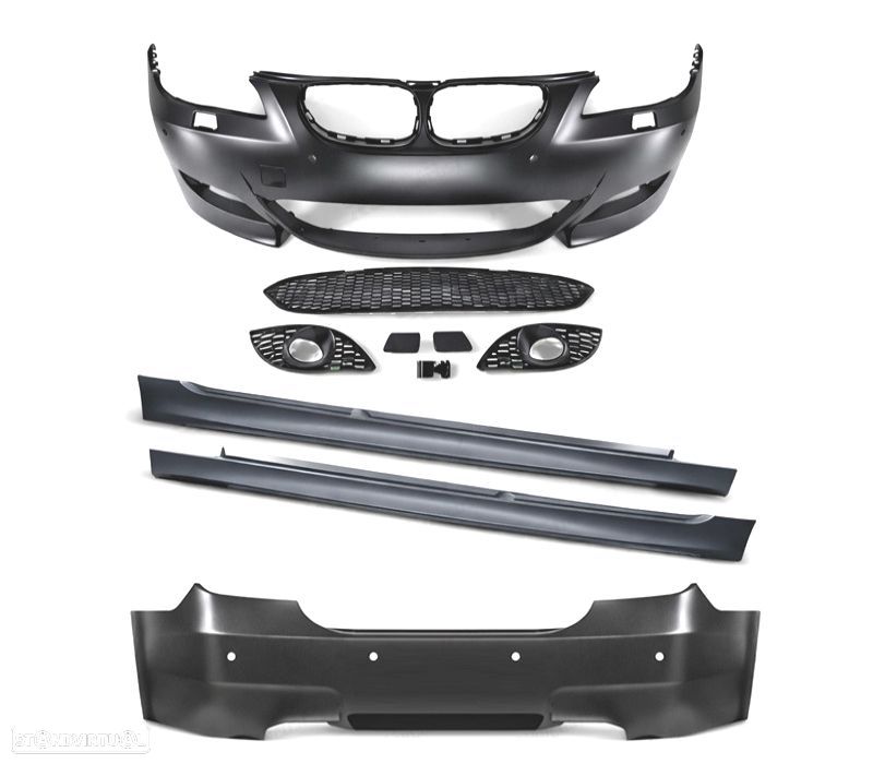 KIT CARROÇARIA COMPLETO BMW E60 03-07 LOOK M5 PDC SRA - 2
