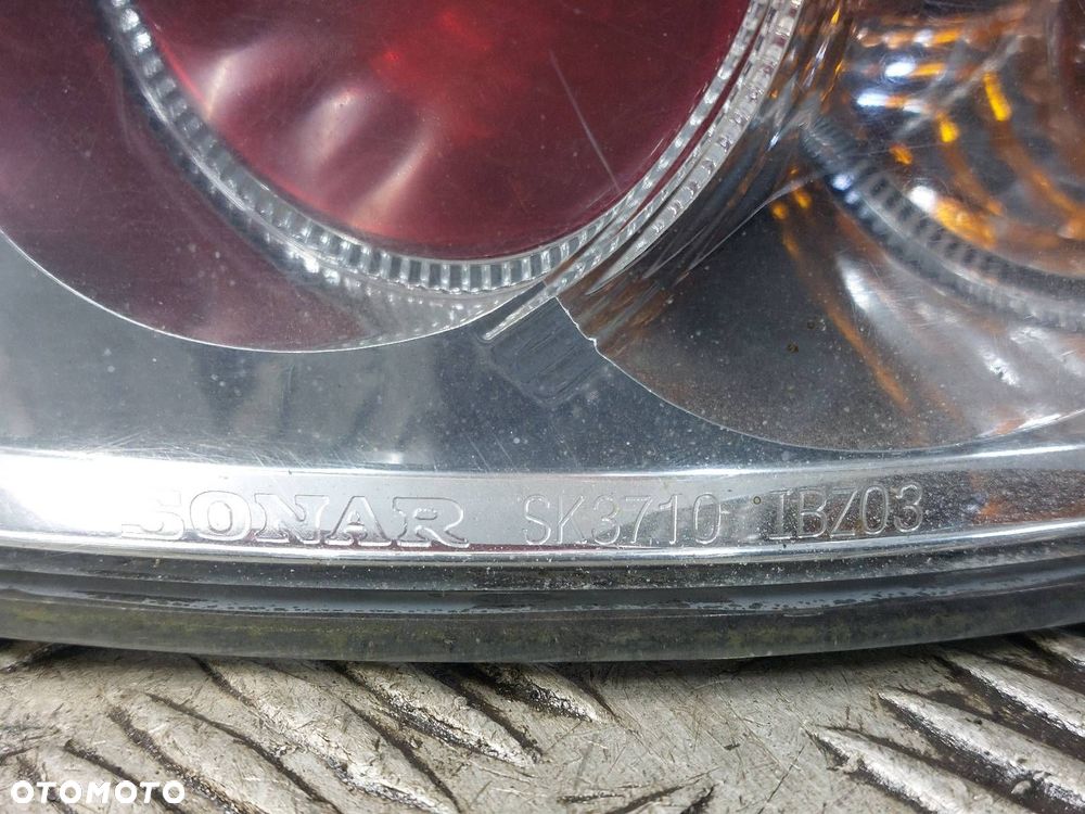 LAMPA LEWY TYŁ PRAWY TYŁ W BŁOTNIK W KLAPĘ SONAR SEAT IBIZA III ID: 237472 - 9