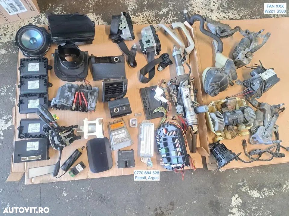 Difuzor harman/kardon modul usa dr f confort ecu modul control incalzire navigatie cutie relee airbag lateral coloana volan ansamblu stergator mercedes s class w221 2005 - 2013 - 1