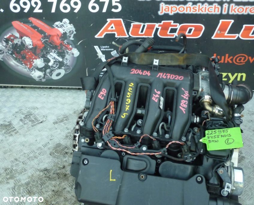 SILNIK KOMPLETNY BMW E46 2.0 D 122KM M47D20 204D4 189 TYS - 1
