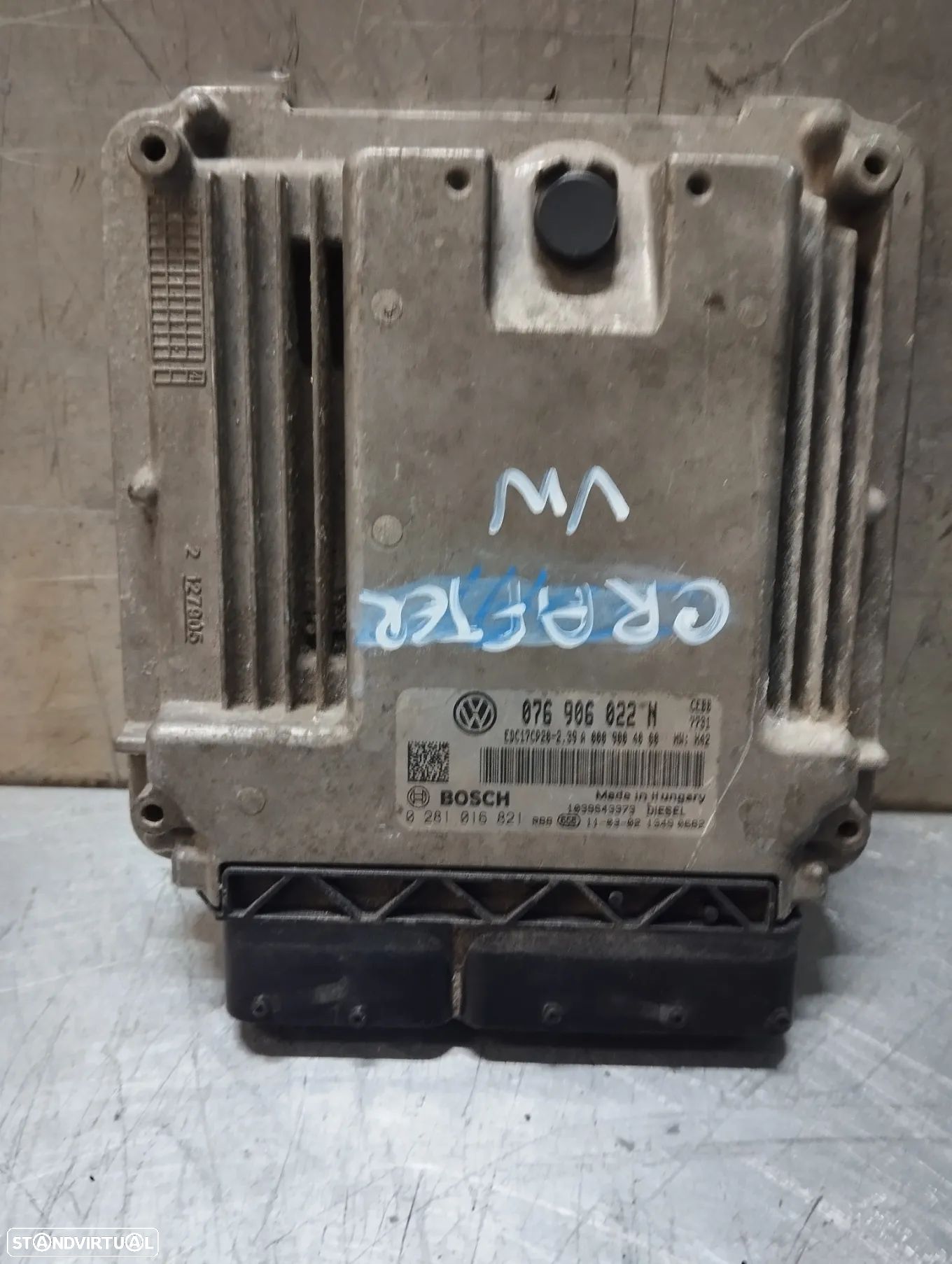 CENTRALINA DO MOTOR VOLKSWAGEN CRAFTER 2.5TDI 076906022N 0281016821 EDC17CP20 - 1