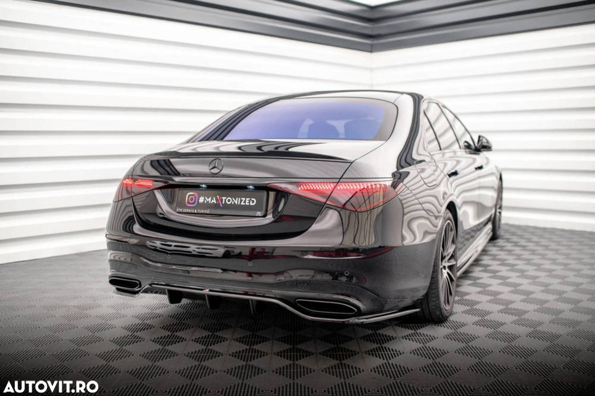 Prelungire Bara Spate compatibila cu Mercedes S Class W223 AMG Line Maxton Design - 6
