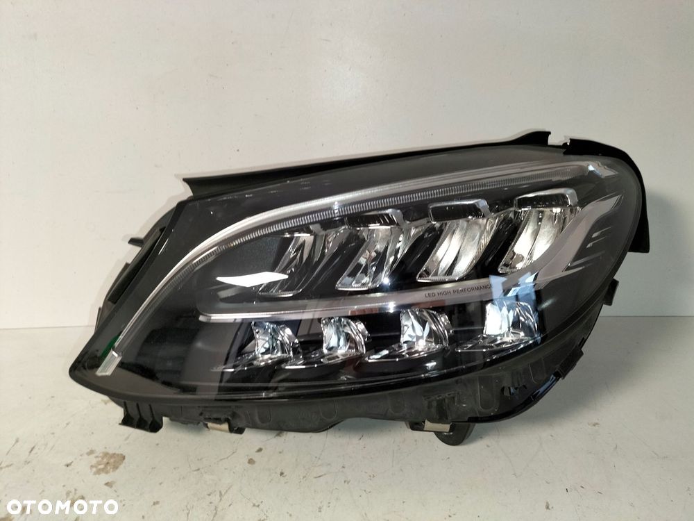 lampa przednia reflektor lewa mercedes c klasa w205 lift 18- full led high - 1