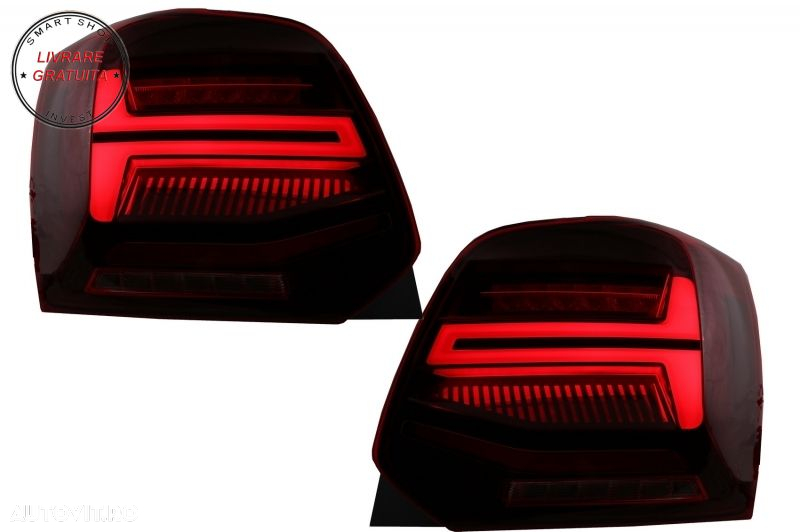 Pachet Exterior cu Faruri si Stopuri VW Polo 6R 6C (2009-2017) R-Line Design Semna- livrare gratuita - 12