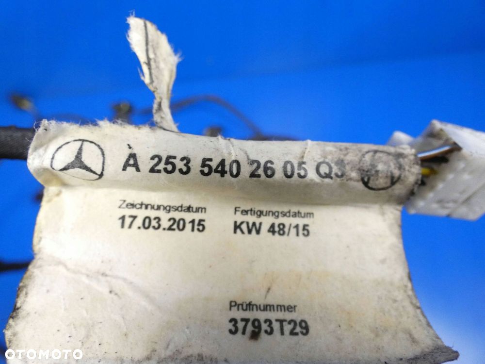 MERCEDES GLC W253 X253 WIĄZKA ZDERZAKA CZUJNIKÓW PARKOWANIA TYŁ TYLNA PDC - 3