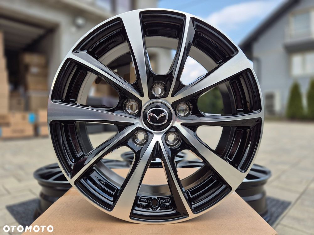 Mazda 16 " Felgi Nowe 5x114,3 CX-3 MX-5 Premacy 3 / 5 / 6 Czarny / Poler - 2