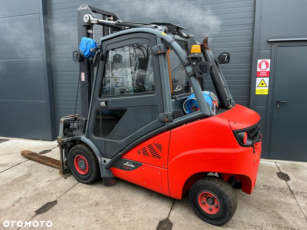 Linde H35 H30 widły wysuwane teleskopowe 135-235cm, pozycjoner 41-135cm, przesuw boczny kabina - 6
