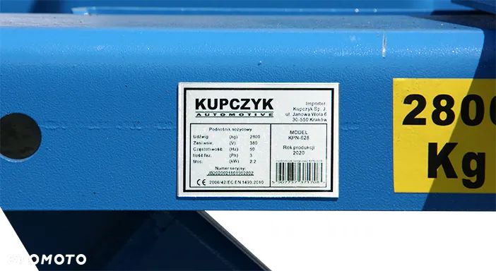 Podnośnik nożycowy samochodowy mobilny Kupczyk 1480 mm Dostawa 0 zł - 9