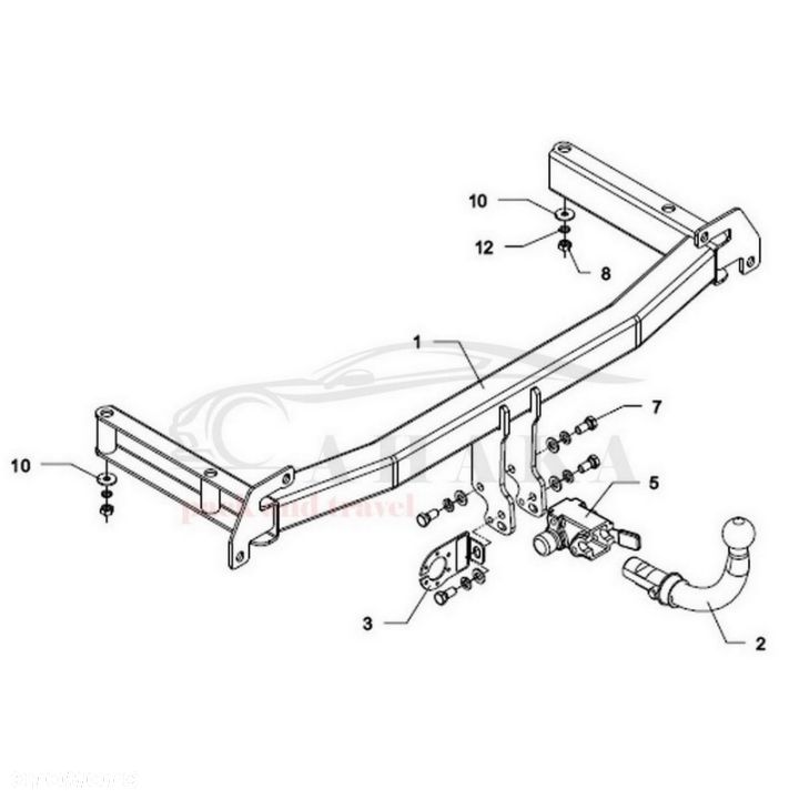 Hak Holowniczy Automat Do Audi A4 B5 Sedan 1994-2000 - 3