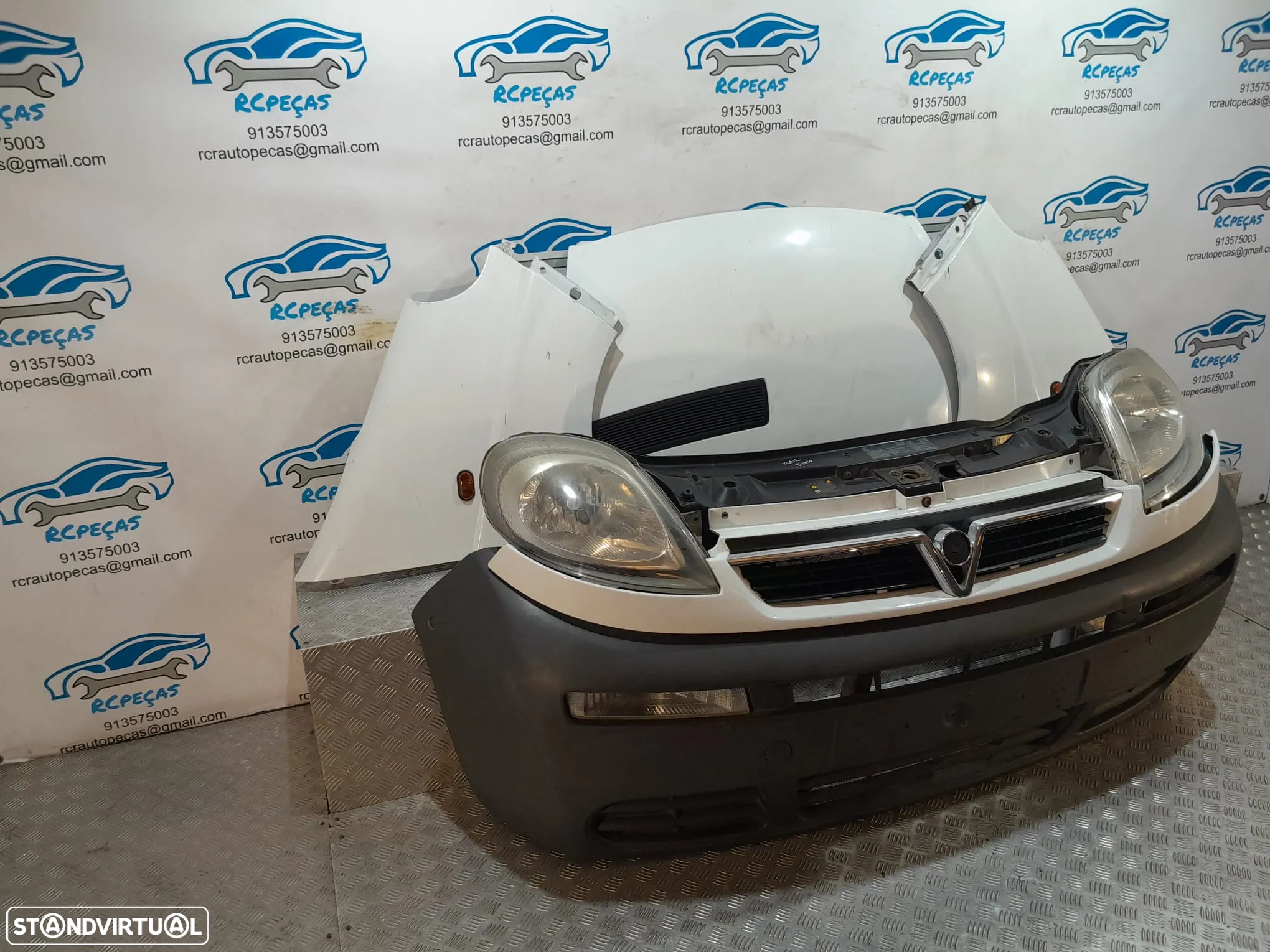 FRENTE COMPLETA OPEL VIVARO A X83 CAPOT PARACHOQUES GUARDA-LAMAS OTICAS RADIADOR VENTILADOR FRENTE FIBRA REFORÇO - 20