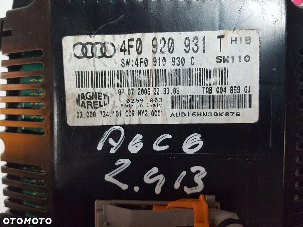 AUDI A6 C6 04-07r 2.4 V6 B LICZNIK EUROPA - 3