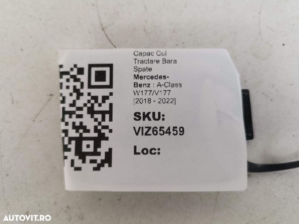 Capac Cui Tractare Bara Spate Mercedes-Benz  A-Class W177/V177 2018 20 - 4