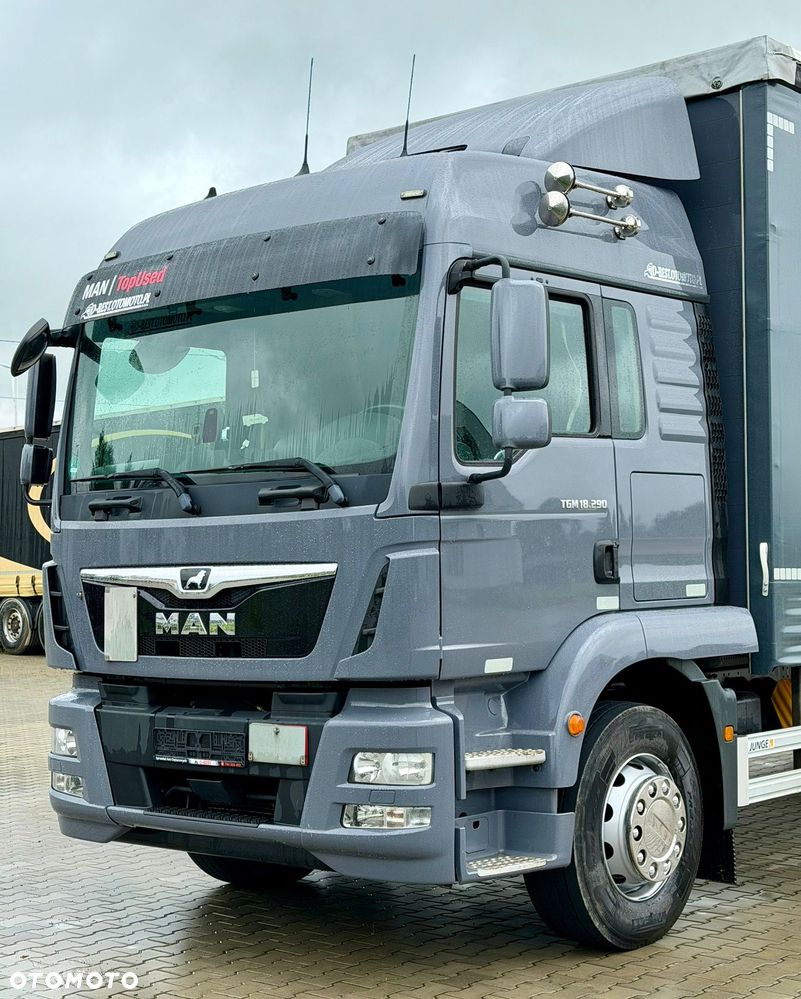 MAN TGM 18.290 / FIRANKA / 20 EUROPALET / AUTOMAT / 210 TYŚ KM / 10 025 KG ŁADOWNOŚCI / EURO 6 / 12.2018 / SPROWADZONY / JAK NOWY - 8