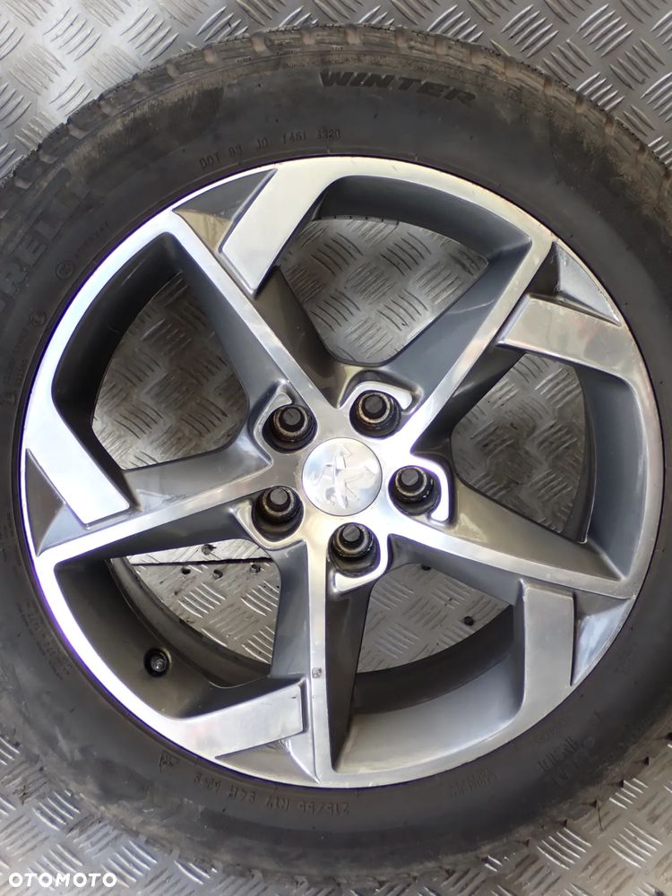 KOŁA FELGI ALUMINIOWE PEUGEOT 7,5JX17  ET 40  5X108  9671401580  Z OPONAMI ZIMA PIRELLI  215/55/17 - 9
