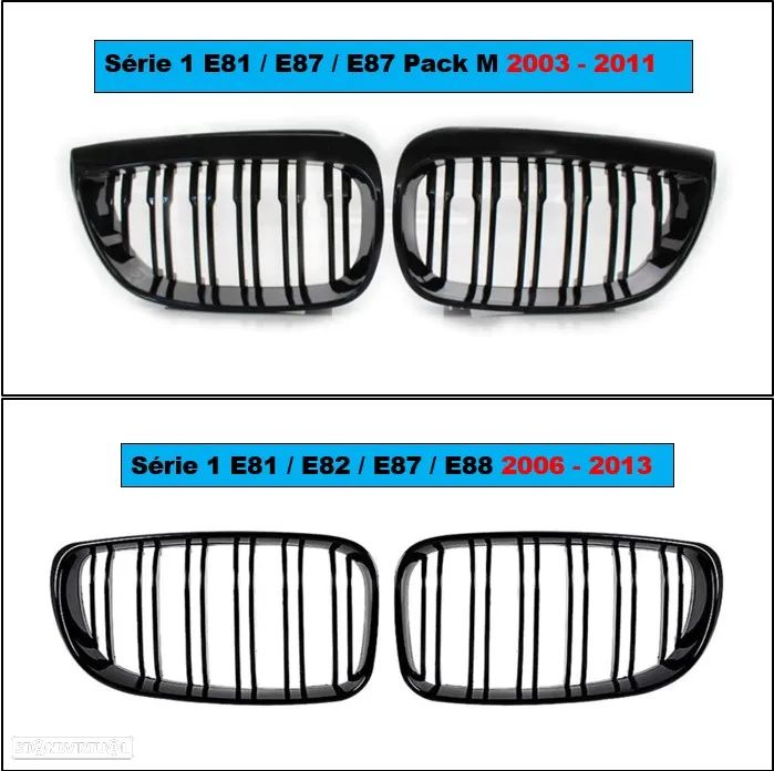 PROMOÇÃO Grelhas Dupla Barra listas ///M BMW F10 F11 F20 F21 F30 F31 - 7