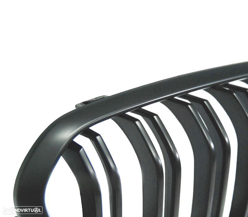 GRELHA DESPORTIVA BMW F20 F21 LCI 15-19 DUPLA LAMINA PRETO MATE - 5