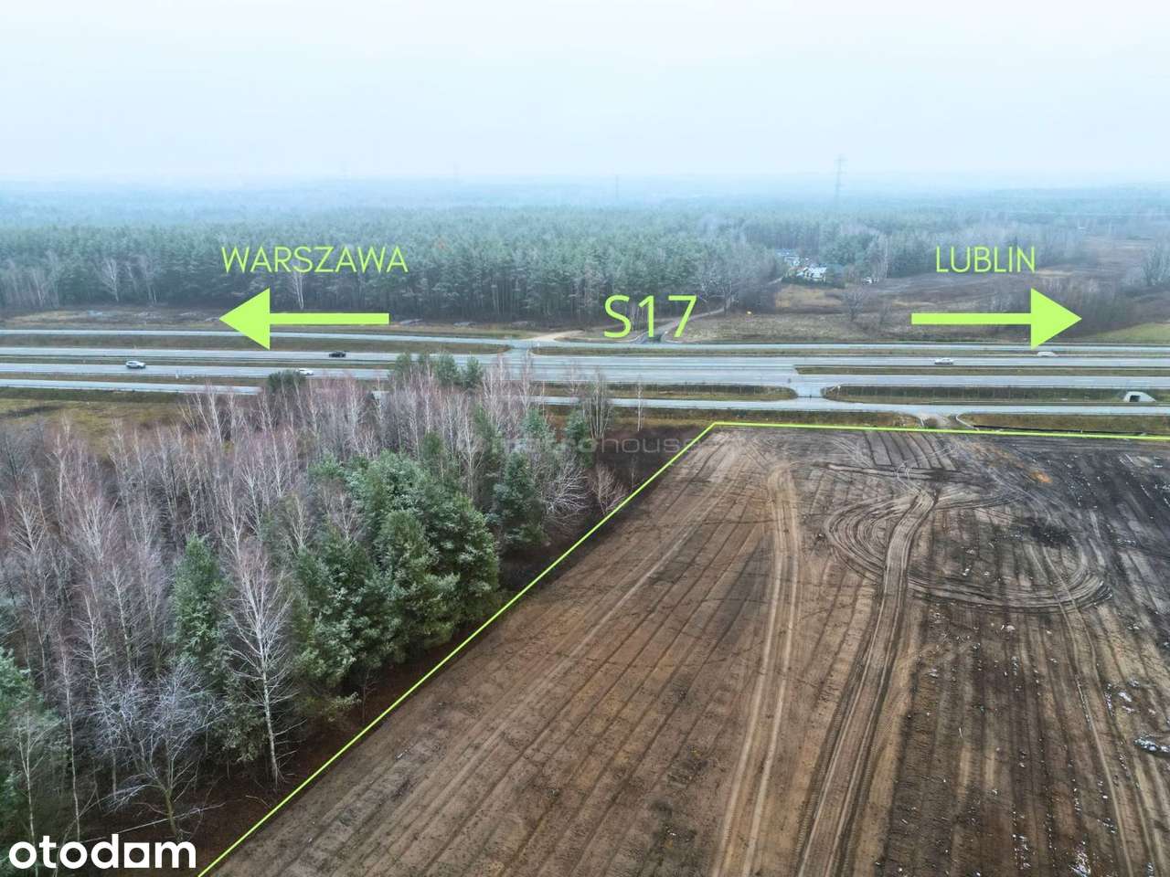 Top lokalizacja S17 4,7 ha pod centrum logistyczne - Pełny obrazek: 3/11