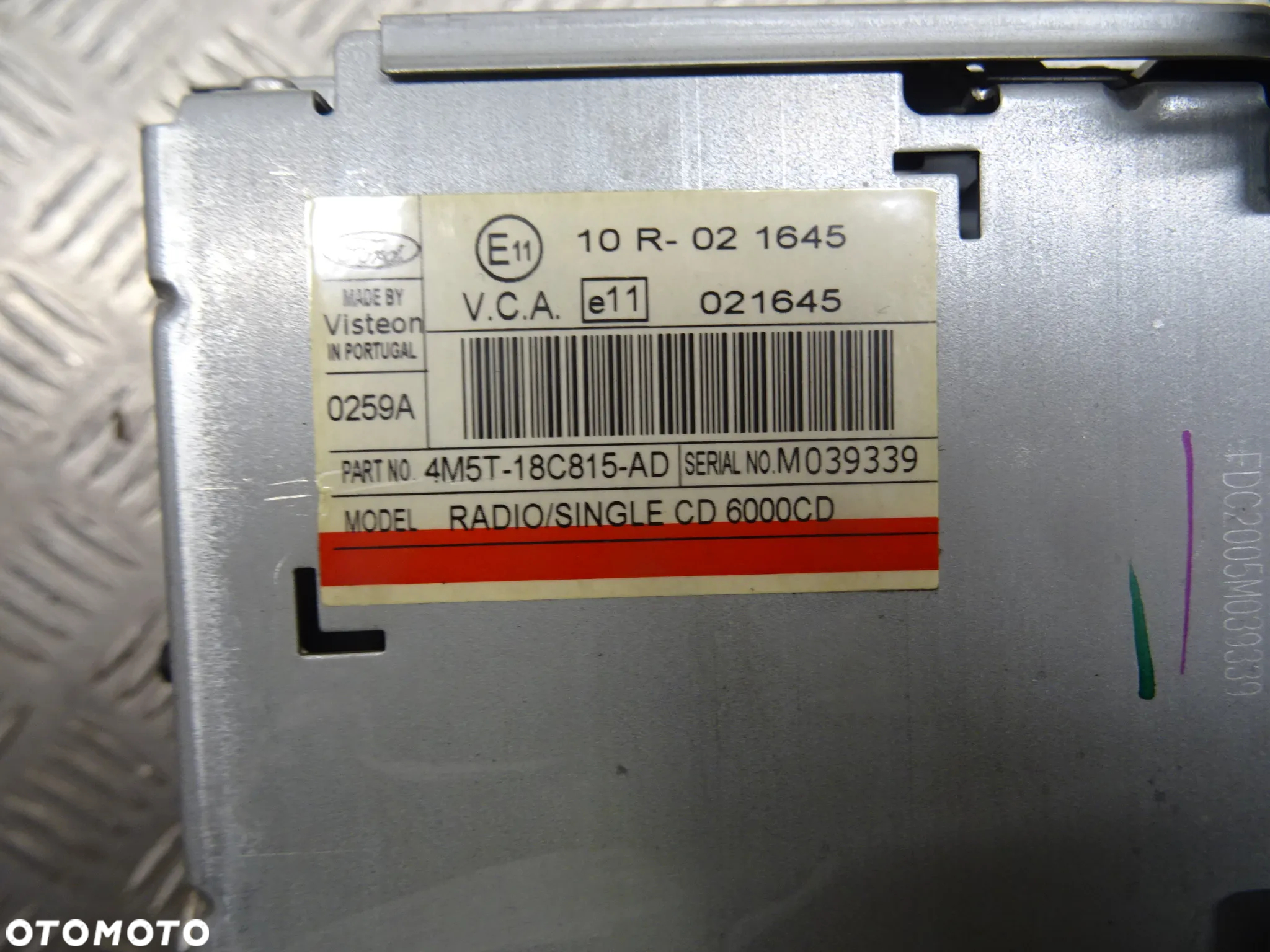 FORD C-MAX 03-05 RADIO 4M5T-18C815-AD - 9