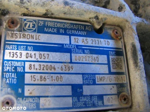 Skrzynia biegów z retarderem 12AS2331TD // MAN TGX TGS EURO6 - 1