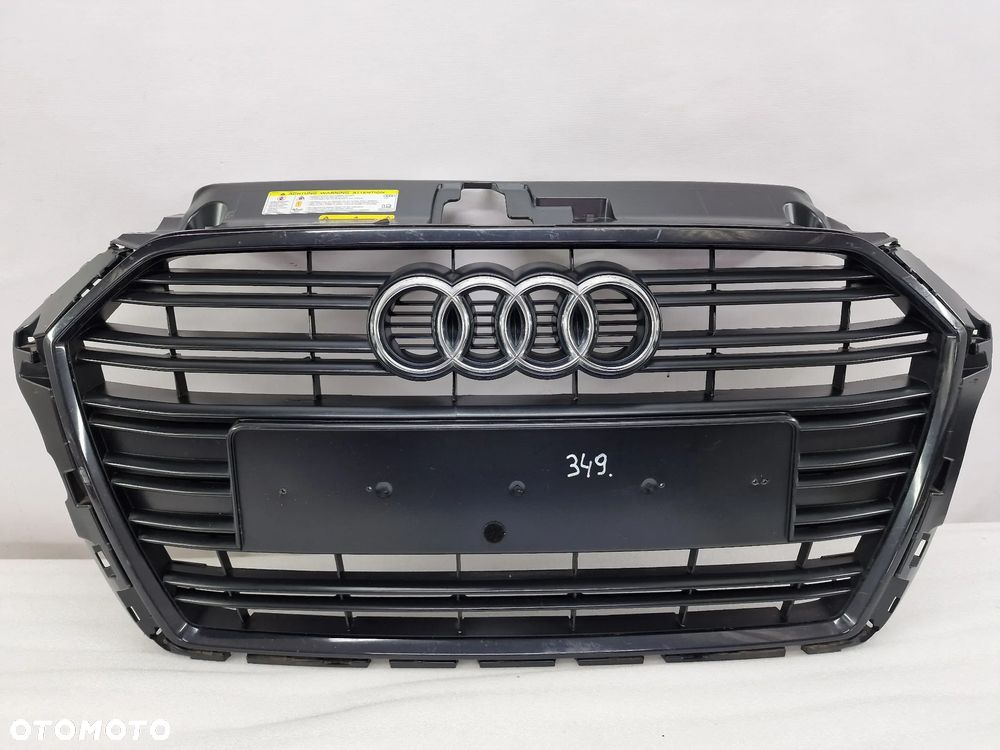 AUDI A3 8V / 8V3 S-LINE 16- ATRAPA / GRILL PRZEDNI PRZÓD CZARNY BEZ PDC , NR 8V3853651AA , NR AUKCJI GL349 - 1