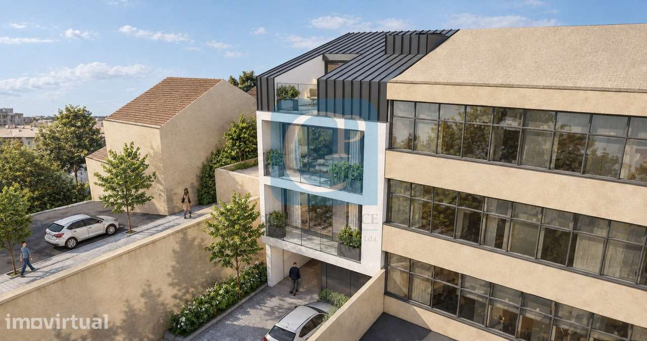 Apartamento T2 com três varandas no Edifício 94, Pedrouços, Maia - Grande imagem: 5/8