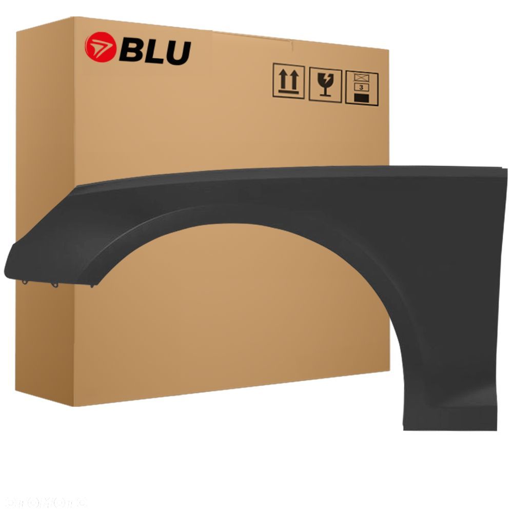 BLU Błotnik AUDI A4 B9 S4 LIFT LZ7L lewy przód Czarny 2019-2024 LavaGrau - 1