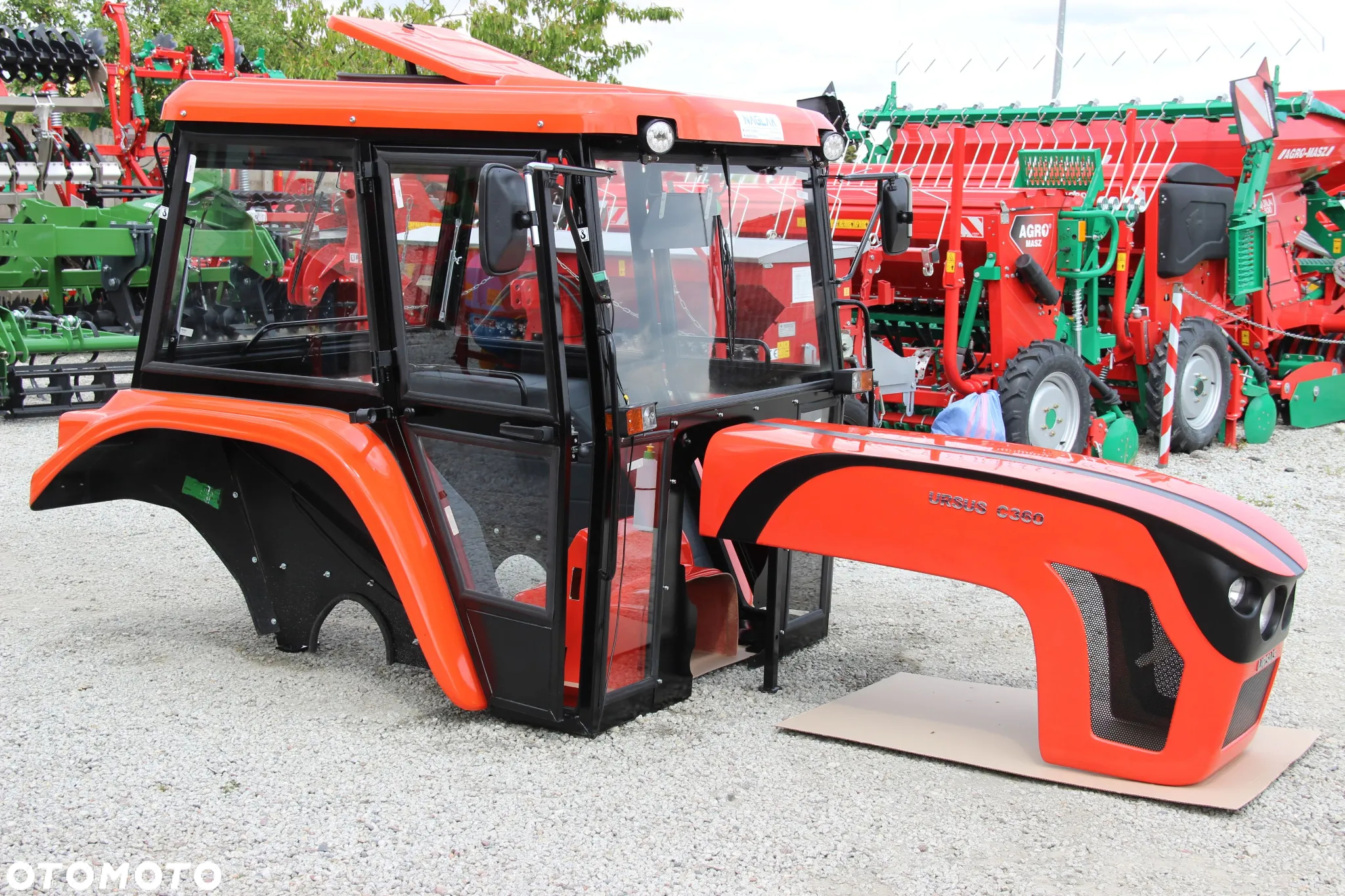Kabina C360 maska C- 360 Naglak zestaw czerwony kabiny maski - 5