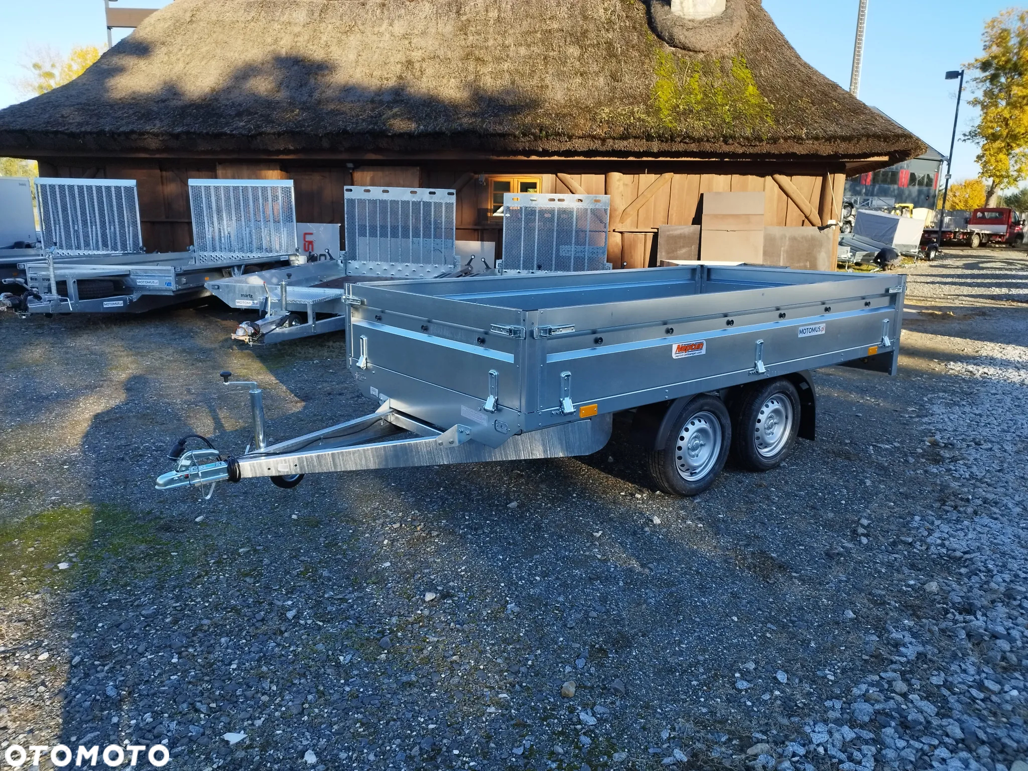Neptun Przyczepa Neptun N7-302 2 KPS 302x150x40 koła pod spodem platforma 2 osie mocna rama - 7