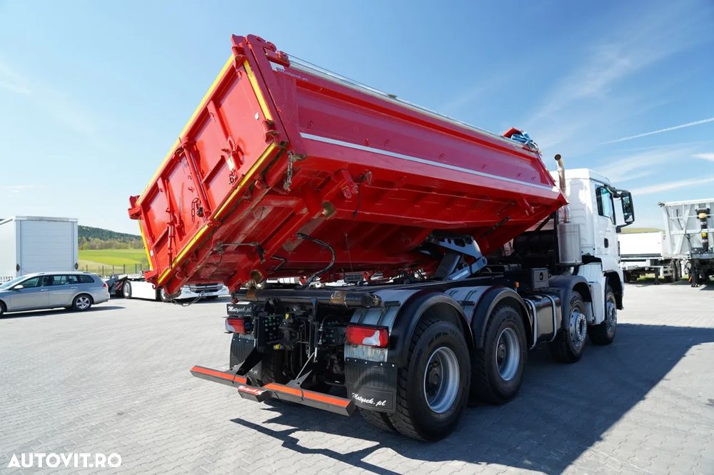 MAN TGS 35.460 / 8X4 / BASCULĂ CU 2 BENZI / BORDMATIC / MEILLER KIPPER / AUTOMATĂ / EURO 6 - 14