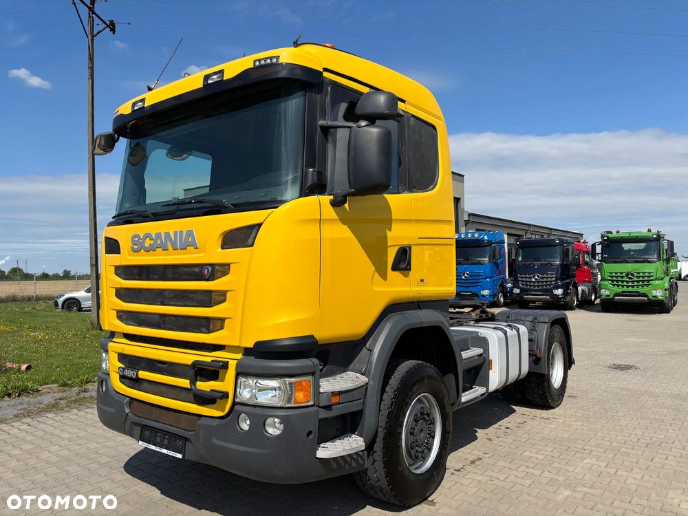 Scania Scania G490  4x4 stały napęd na wał, EURO 6, skrzynia redukcyjna , biegi terenowe , hydraulika do wywrotu, z Niemiec (G410 , G450) - 1