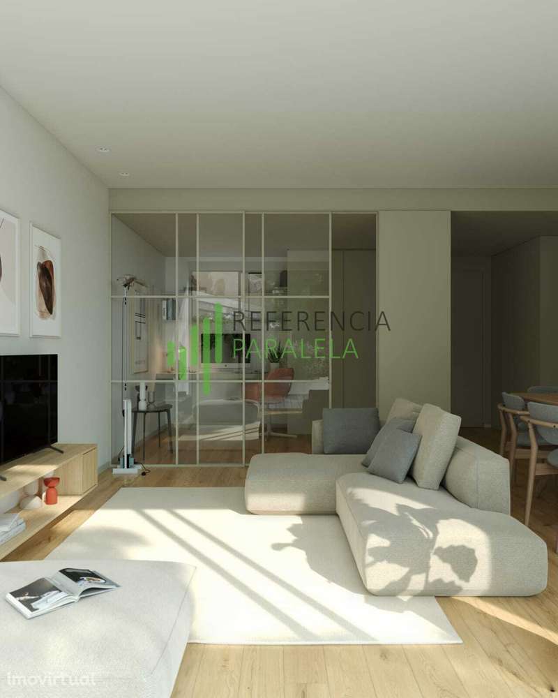 Novo apartamento T3 com dois terraços menos a 1km da praia - Grande imagem: 5/13