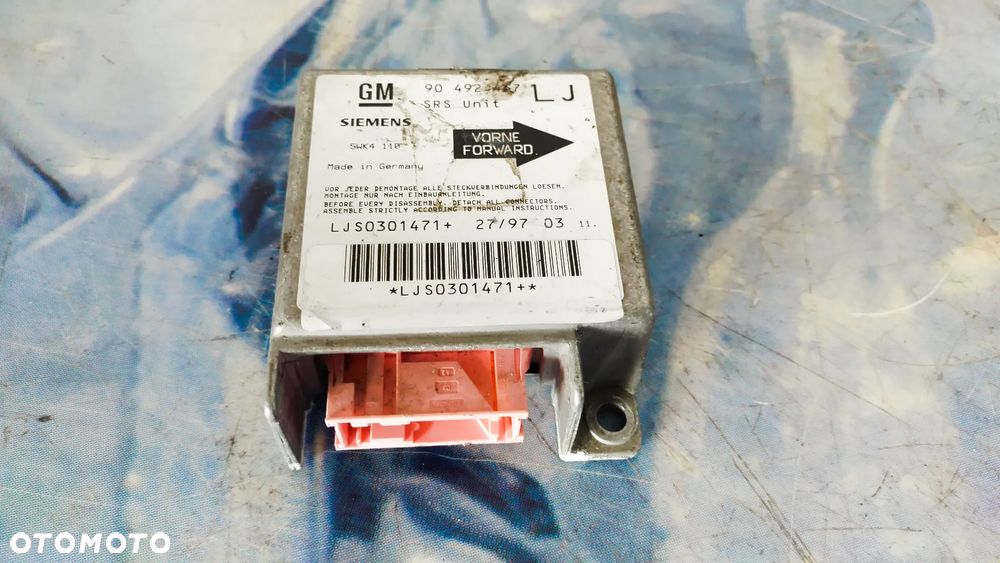 SENSOR PODUSZKI AIRBAG OMEGA 90492467 - 1