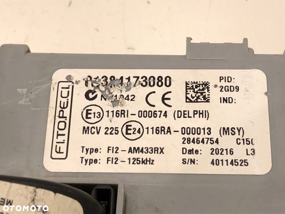 ZESTAW STARTOWY STACYJKA KOMPUTER BSI LICZNIK WKŁADKA ZAMKA  FIAT QUBO (225_) 2008 - 2022 1.4 - 7